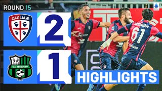 CAGLIARISASSUOLO 21  HIGHLIGHTS  Cagliari have done it again  Serie A 202324 [upl. by Cesaro]