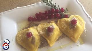 RAVIOLI DI COTECHINO CON CREMA DI LENTICCHIE [upl. by Ameluz334]