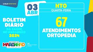 Boletim da Saúde no Maranhão  Hospital de Traumatologia e Ortopedia  0304 [upl. by Hajar]