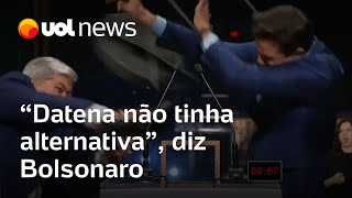 Bolsonaro sobre cadeirada em Marçal Datena não tinha alternativa [upl. by Kenton927]