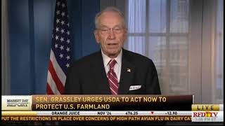 Grassley Calls on USDA to Protect American Farmers and Share Critical Foreign Ownership Data [upl. by Idette284]