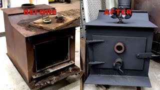 How to Restore a WOOD STOVE for only 12 [upl. by Stormy]