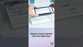 Deposit your cheques digitally with the UBL Digital App [upl. by Kcirednek971]