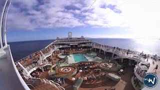 Cruzeiro MSC Preziosa GoPro Time Lapse Anoitecer no Navio [upl. by Aihsia]