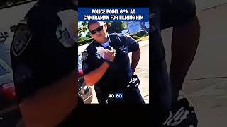 San Diego College Cop Points Gun at Photographer [upl. by Norword]