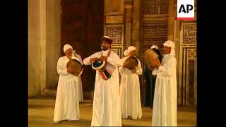 EGYPT CAIRO WHIRLING DERVISH DANCE IS A HIT WITH TOURISTS 1 [upl. by Enar998]