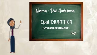 Obat diuretika  Farmakologi hydrochlorothiazide [upl. by Pall848]