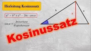 Cosinussatz Herleitung  schnell und einfach [upl. by Leiru390]