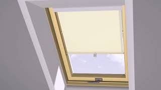 Installing a roller blind on Dakstra roof window [upl. by Chancellor]