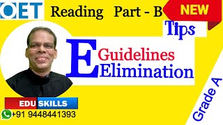 Edu Skills OET Reading Part  B Tips amp Tricks Guidelines Structure Elimination OET made easy [upl. by Sixel]