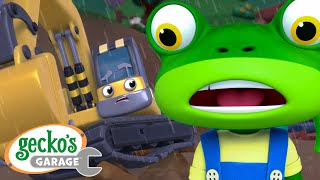 Excavator Trouble｜Geckos Garage｜Funny Cartoon For Kids｜Learning Videos For Toddlers [upl. by Keefe187]