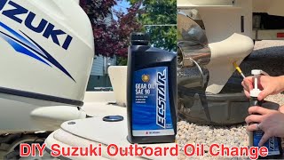 DIY Suzuki Outboard Oil Change walkthrough [upl. by Fredric]