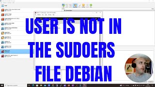 USER IS NOT IN THE SUDOERS FILE DEBIAN [upl. by Domingo]