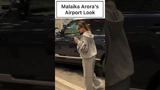 Malaika Arora’s airport look is super comfortable yet stylish  Video [upl. by Eixor158]