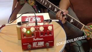 Test Fulltone GT500 Unboxing Overdrive Distortion Boost [upl. by Nwahsram860]