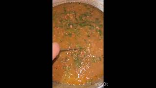 Dal saag 😋youtubeshorts food recipe viralshort homemadefood cooking daltadka trendingbmw [upl. by Adiaz799]