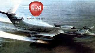 Caspian Sea Monster Ekranoplan Flight Video [upl. by Esidarap90]