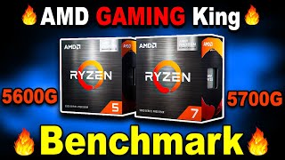 🔥AMD Ryzen 5600G amp 5700G Performance Benchmarks🔥5600G vs 5600X🔥5700G vs 5800X KshitijKumar1990 [upl. by Afnin]