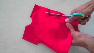 Fabulous Felt How to Make a Doll Dress  Easy [upl. by Esmaria291]