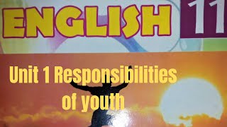 Responsibilities of Youth Unit 1 Class 11th English Urdu translation [upl. by Schrick314]