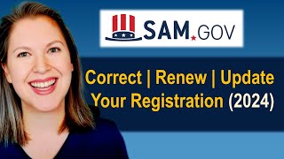 RenewUpdate Your SAM Registration How To When and Why [upl. by Schwartz]