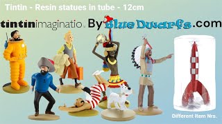 Tintin different Resin Figurines in tube  Tintinimaginatio  Moulinsart [upl. by Landsman]