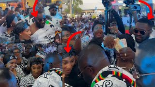 Dr Osei Kwame Despite and wife on the dance floor as Kennedy spray Cash on them [upl. by Jansen285]