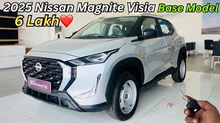 2025 Nissan Magnite Visia Base Model Full Review ❤️ New Updates amp Features ✅ Better Than Fronx [upl. by Yup]