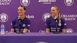 Julie Doyle amp Alex Kerr  PostGame Comments  Orlando Pride vs CF Monterrey Femenil Summer Cup [upl. by Lukas311]