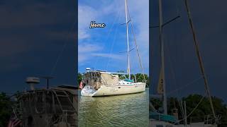 Anchored in Urbanna VA chesapeakebay liveaboard sailboat sailinglife [upl. by Tijnar]