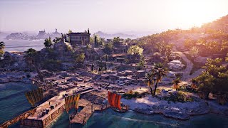 Walking in PAROS island  Ancient Greece  Assassins Creed Odyssey [upl. by Lemrahc]