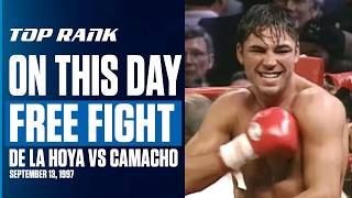 Oscar De La Hoya Defeats Hector quotMachoquot Camacho  ON THIS DAY FREE FIGHT [upl. by Losse]