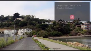 Get Directions through Google Glass [upl. by Leopoldeen996]