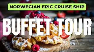 NORWEGIAN EPIC Garden Cafe BUFFET TOUR [upl. by Leizahaj]