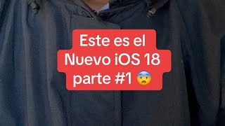 Funciones increíbles del nuevo IOS 18 [upl. by Eudosia909]