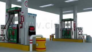 CID recorrido virtual de gasolinera con detalles de construcción [upl. by Eseerehs]