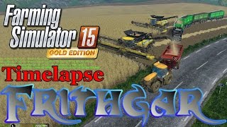 FS15 Timelapse 43 Bjornholms Final Harvest [upl. by Ronnoc983]