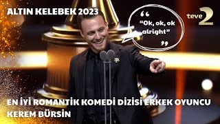 Pantene Altın Kelebek 2023 En İyi Romantik Komedi Dizisi Erkek Oyuncu – Kerem Bürsin [upl. by Acnairb78]