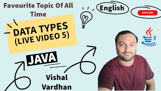 Java Live Video 5  Data Types And Variables [upl. by Yra]