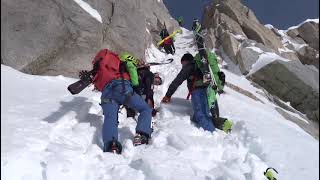 Adamello  Sci Alpinismo  Passo del Tonale  Passo Presena  Rifugio Lobbia [upl. by Swihart]