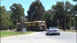 HealesvilleKinglake Rd Level Crossing Healesville  Yarra Valley Railway [upl. by Neerhtak]