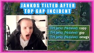 Jankos TILTED After TOP GAP Incident 👀 [upl. by Akayas]