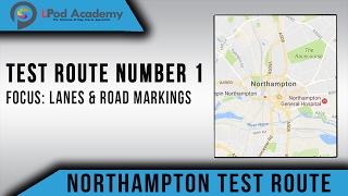 Northampton Driving Test Routes No1  Lanes amp Road Markings [upl. by Rea]