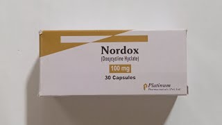 Nordox  Doxycycline  100 mg capsules price in Pakistan  Doxycycline uses [upl. by Hannie]