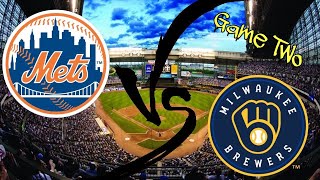 New York Mets vs Milwaukee Brewers  Game Two Live Commentary [upl. by Zannini]