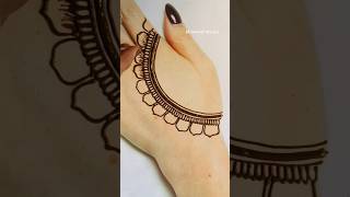 Back hand mehndi design 😍  mehndi  mehndi viralvideo ytshorts mehandi [upl. by Lehcor]