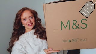 AD MARKS AND SPENCER HAUL  MampS Clothing Try on Haul Winter and Partywear 2024 [upl. by Tiloine]