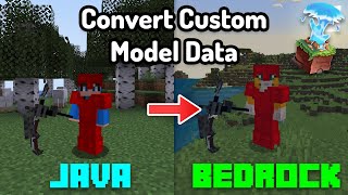 How to convert CUSTOM MODEL DATA for the GeyserMC Plugin Items Models Armor Emojis and Sounds [upl. by Damha]