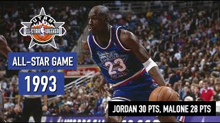 Throwback NBA AllStar Game 1993 East vs West  Full Game Highlights HD [upl. by Neema787]