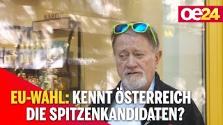 EUWahl Kennt Österreich die Spitzenkandidaten [upl. by Winfield]